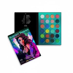 Rude Cosmetics Desperate Dreamer 24 Color Shimmer Eyeshadow Palette New